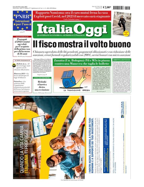 Italia oggi : quotidiano di economia finanza e politica